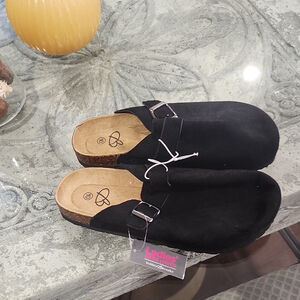 Bobbie Brooks Womens Black Clogs Slippers New Size 10